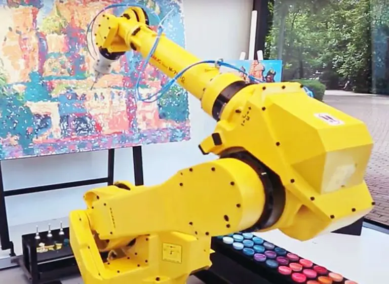 Un robot pinta como Monet y borra sus obras si no son perfectas