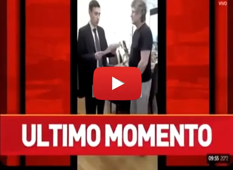 Video: en jogging y descalzo, así­ detuvieron a Amado Boudou