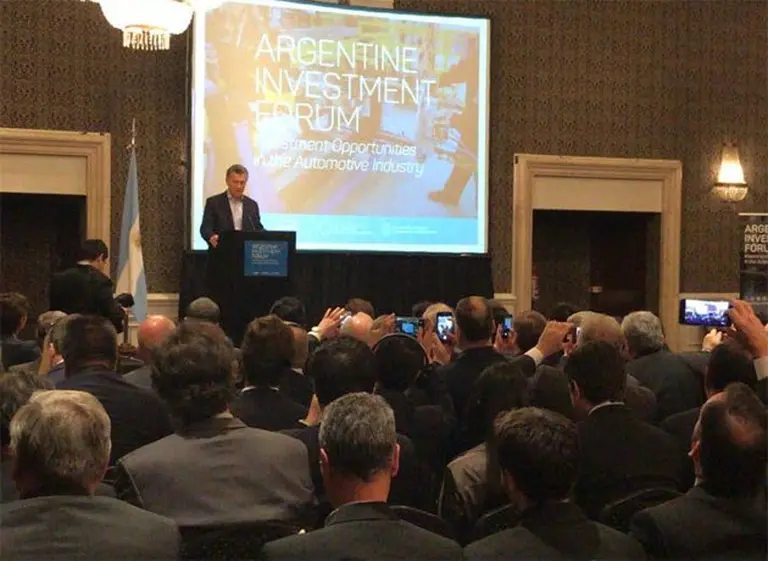 Macri, durante el Foro de Inversión Automotriz: "Vamos a ofrecer menos trabas y mejores reglas"