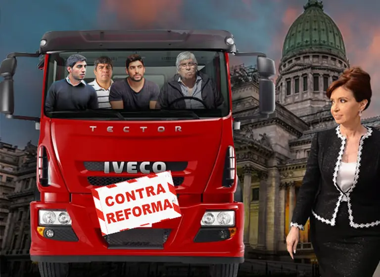 Relanzamiento opositor: jura Cristina en el Senado y apoya marcha de los Moyano contra reforma laboral