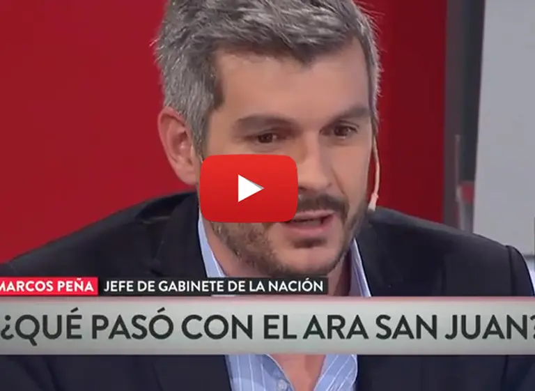 Las 8 definiciones de Marcos Peña sobre la búsqueda del ARA San Juan, el conflicto mapuche y los Moyano