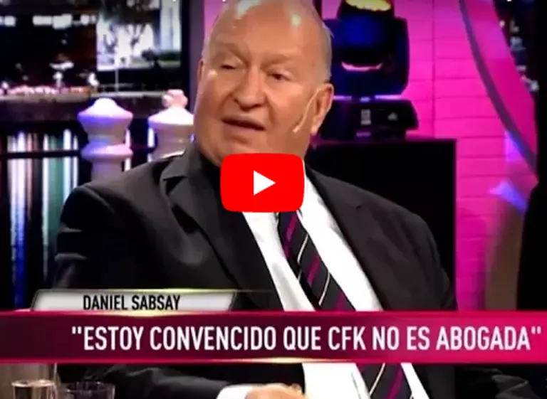 Daniel Sabsay: "Cristina no es abogada, el analí­tico es una truchada"