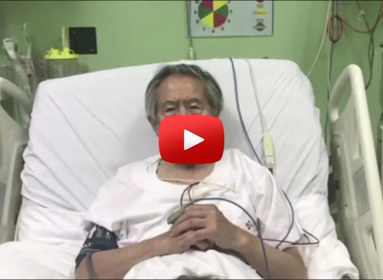 Video: Fujimori, en "terapia intensiva", pidió perdón a los peruanos y ahora apoya a Kuczynski