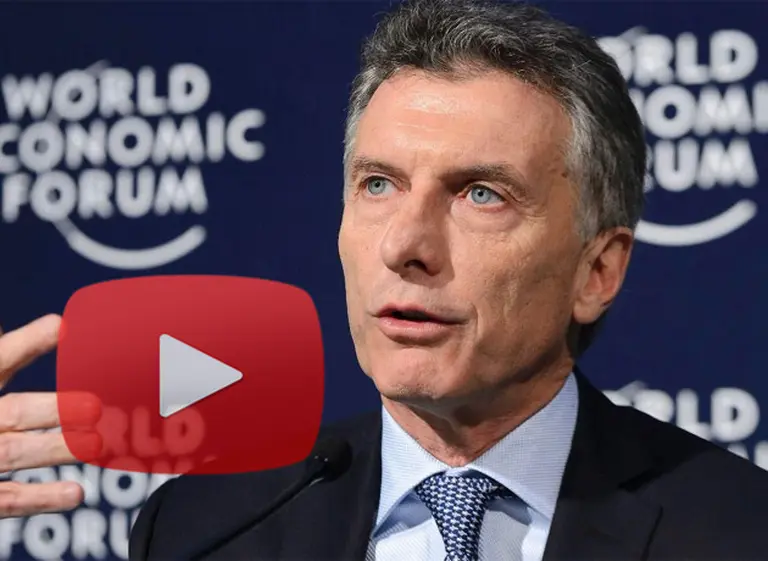 Macri, polémico en Davos: "En Sudamérica todos somos descendientes de europeos"