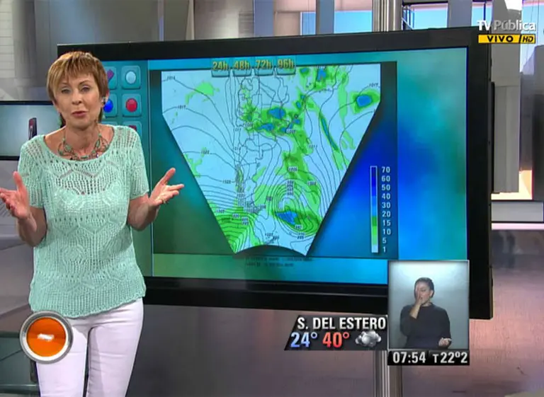 Despidieron a Nadia, la histórica presentadora del clima de la TV Pública