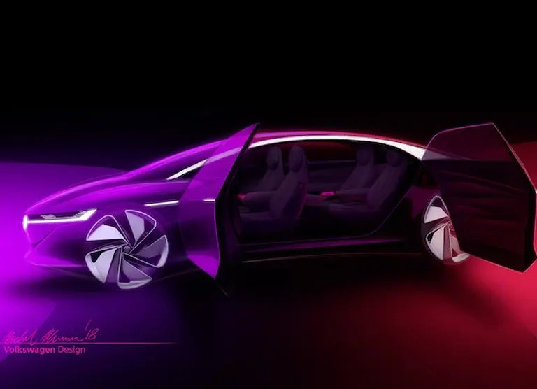Volkswagen prepara el lanzamiento del I.D. Vizzion, un sedán de alta gama que no incluye un volante