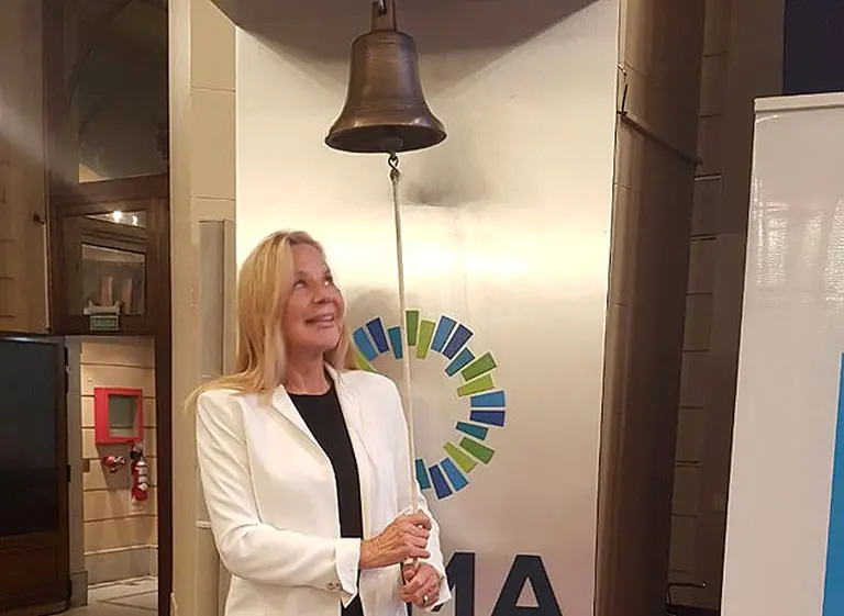 Presidenta del Bind Banco Industrial participó del Toque de la Campana por la Igualdad de Género
