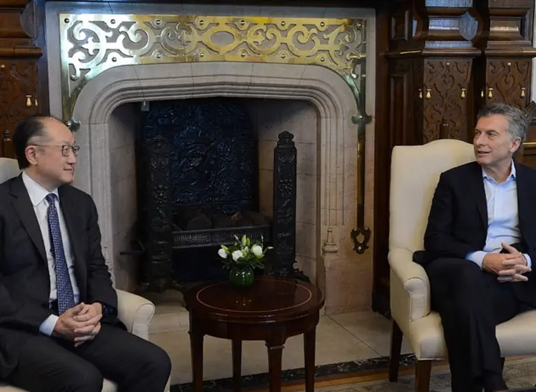 Mauricio Macri recibió al presidente del Banco Mundial en la Casa Rosada