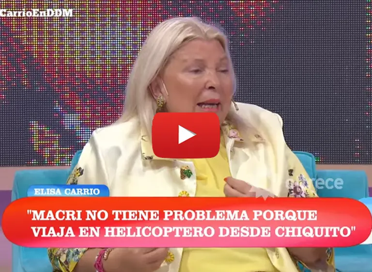 Carrió y fallido sobre Macri: "No tiene idea de lo que significa ser decente"