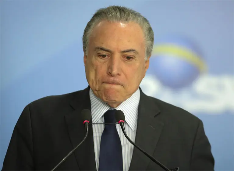 Michel Temer no irá por la reelección en Brasil