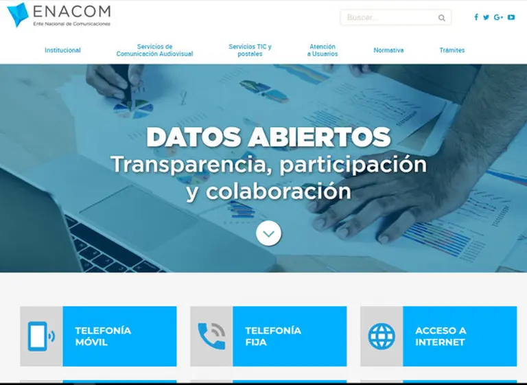 Enacom habilita portal de datos para que usuarios tengan información sobre servicios de su zona
