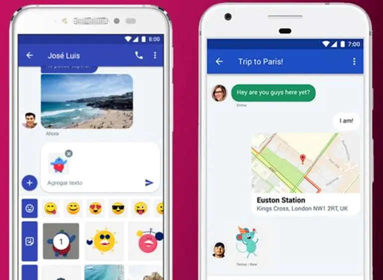 Cómo es Chat: el servicio de mensajerí­a de Google que reemplazará a los SMS