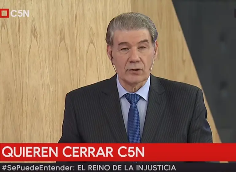 En su regreso a C5N, Ví­ctor Hugo pidió la liberación de Cristóbal López y De Sousa