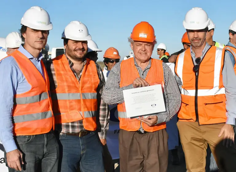 Genneia y Fabri celebran el centésimo hormigonado de base para generadores eólicos
