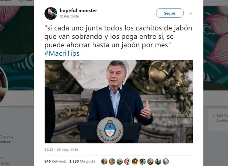 Memes de bajo consumo: las redes estallaron tras la recomendación de Macri de usar lámparas LED