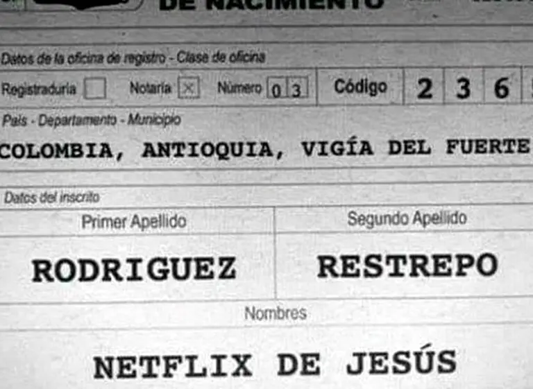 ¿No será demasiado fanatismo?: bautizaron "Netflix" a un bebé