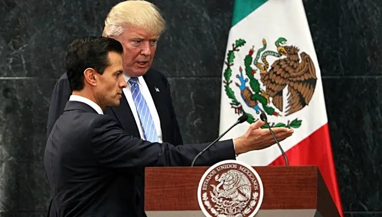 Peña Nieto le dice a Trump que México no pagará el muro "ni ahora ni nunca"