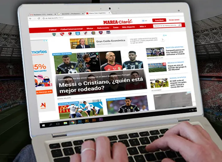 Marca y Claro lanzan su portal de noticias deportivas en la Argentina