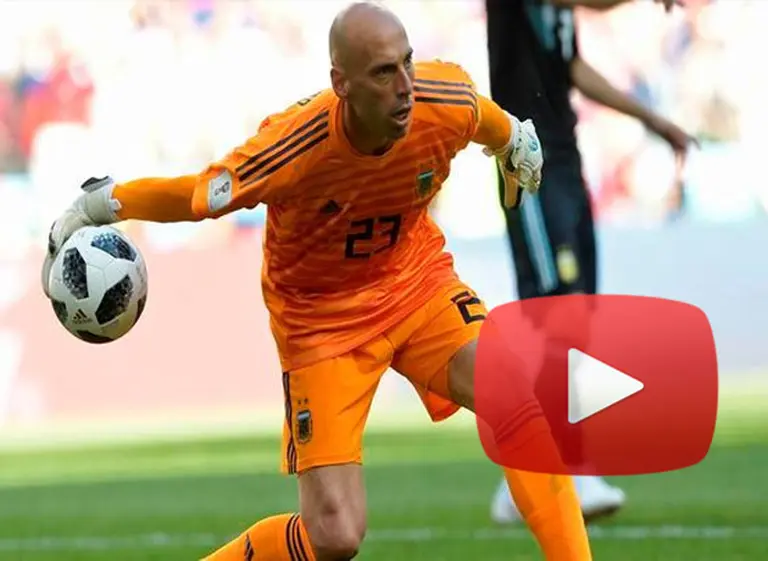 Video viral a pura fantasí­a: Willy Caballero se convierte en el gran héroe ante Croacia