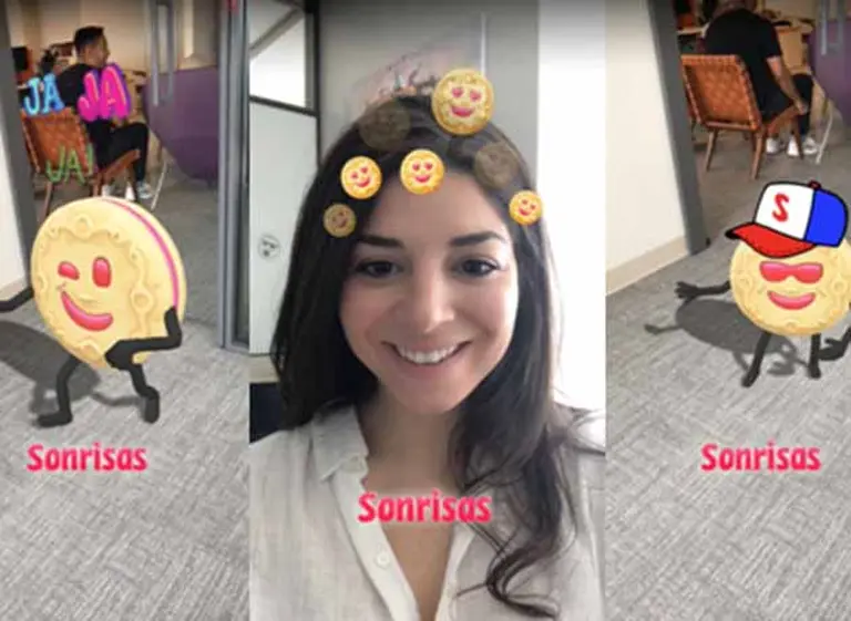 Las galletitas Sonrisas suman caritas y se apoyan en Snapchat para interactuar con sus consumidores