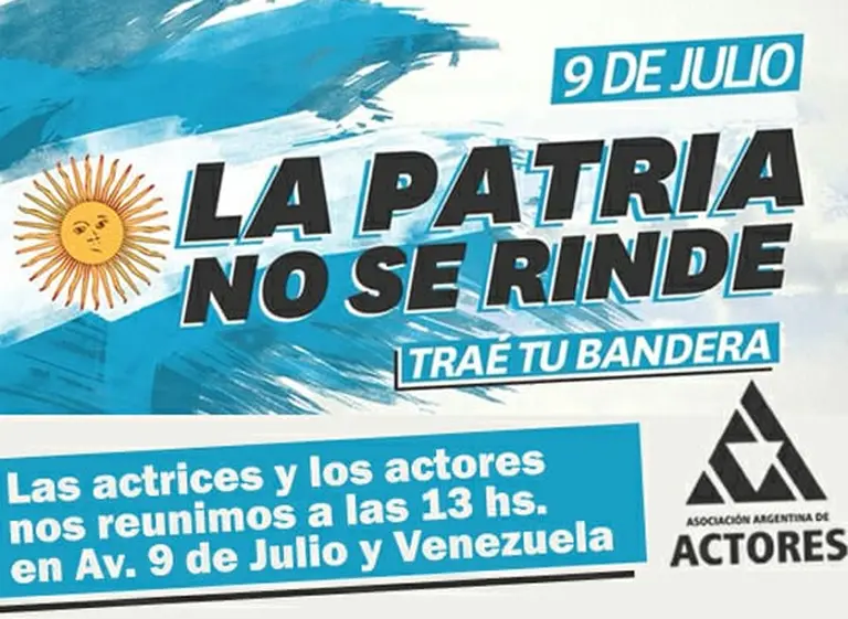 El video de los actores que convocan a otra marcha en contra del FMI el 9 de Julio