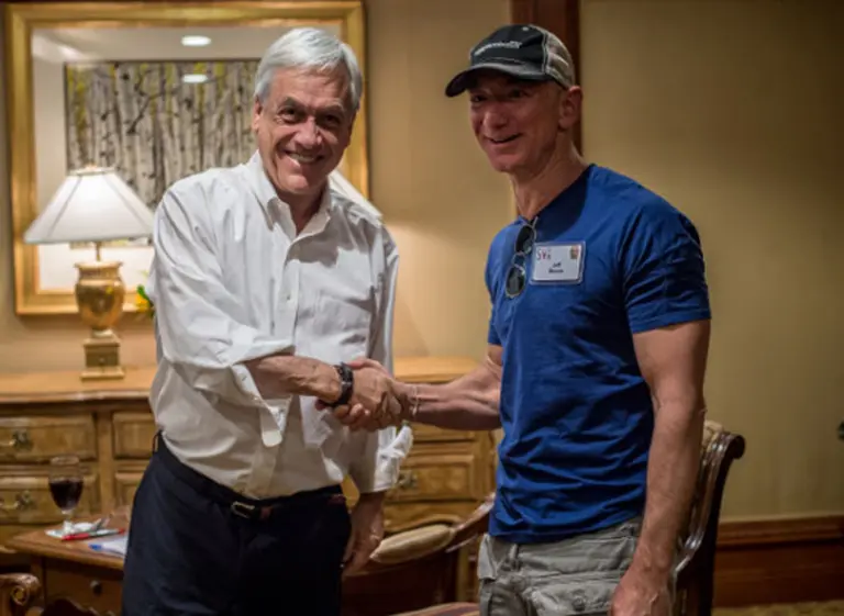 El presidente chileno se reúne con lí­deres de Apple, Amazon, Facebook y Google para analizar alianzas