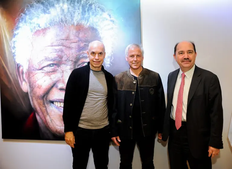 Homenaje a Nelson Mandela en la Casa de Gobierno de la Ciudad