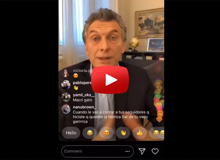 Macri respondió un "ping pong" en Instagram: "¿Tita o Rodhesia?"