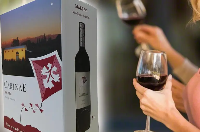 Crece el bag in box: CarinaE presentó un Malbec en formato de 3 litros