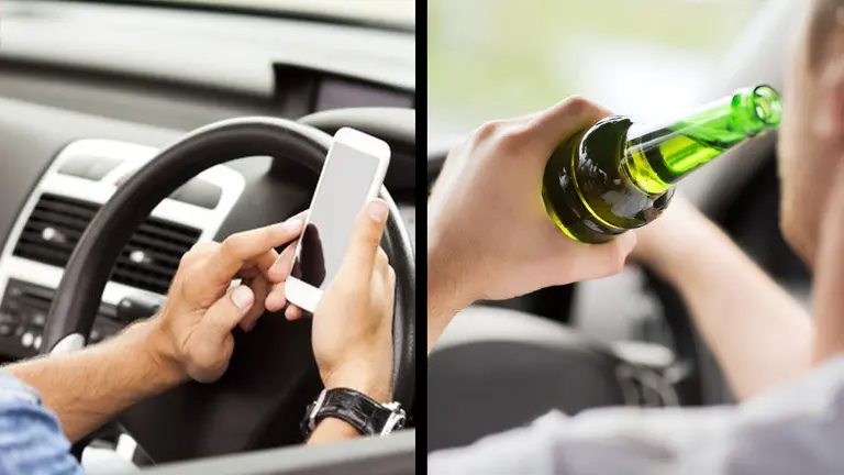 El impacto del celular al volante podría ser el mismo que el del alcohol