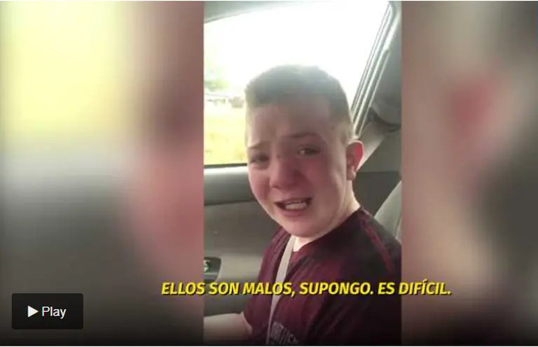 Se hizo viral un video del relato de un niño que sufre bullying