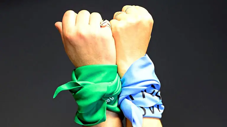 Aborto legal: el Senado también fue verde y celeste en la noche histórica por una ley que no fue