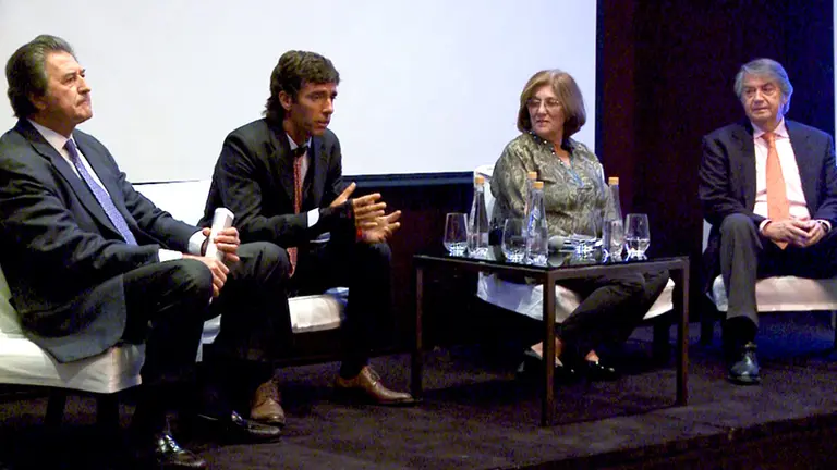 Tanio Novillo Astrada, Fundador Pescar; Federico Tomasevich, Presidente de PUENTE; Silvia Uranga, Directora Ejecutiva de la Fundación Pescar y Edgardo Palmero, Fundador de Fundación Pescar.