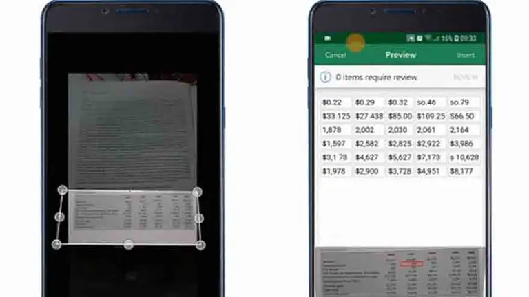 Excel permite ahora introducir datos con una foto