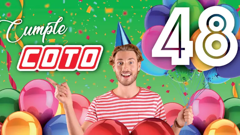 Coto festeja su cumpleaños con ofertas y premios para los clientes
