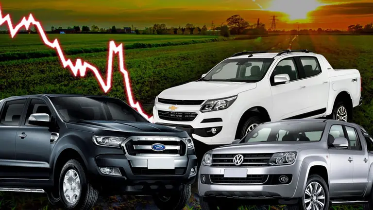 Por sequía, la caída en la construcción y los altos precios, por primera vez en tres años caen las ventas de pickups