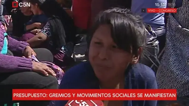 Incómodo momento de un movilero de C5N: entrevistó a una manifestante “trucha”