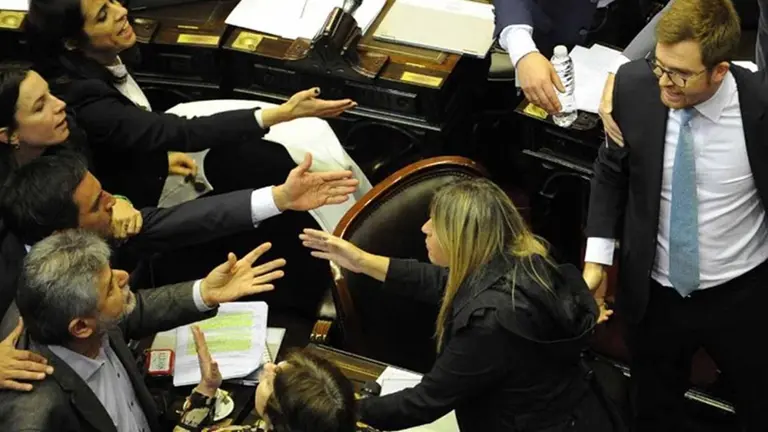 Massot y Filmus casi terminan a las trompadas en el Congreso