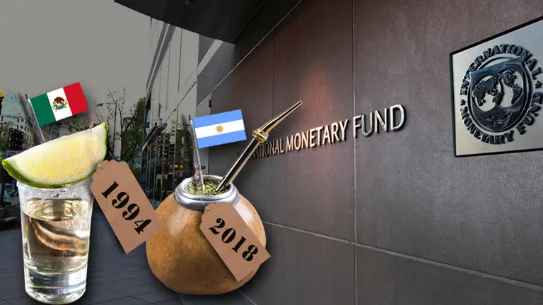 Para el FMI, la crisis argentina sigue el mismo modelo que la del "tequila" de México en 1994