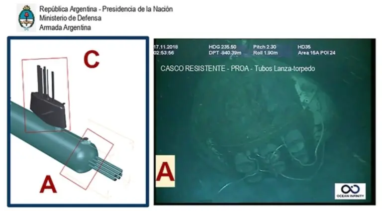 Ara San Juan: ¿cuántas miles de fotos sacó el Ocean Infinity para determinar las causas del hundimiento?