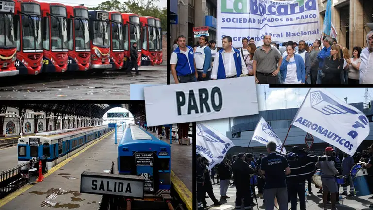 Pese al bono de fin de año, ya hay síntomas de un diciembre “caliente”: paran bancarios, aeronáuticos y transporte