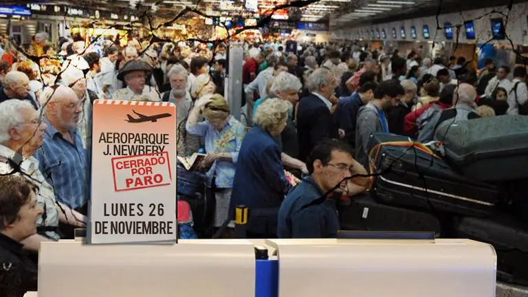 Pasajeros enojados: Aerolíneas Argentinas se expone al pago de indemnizaciones aun en un paro