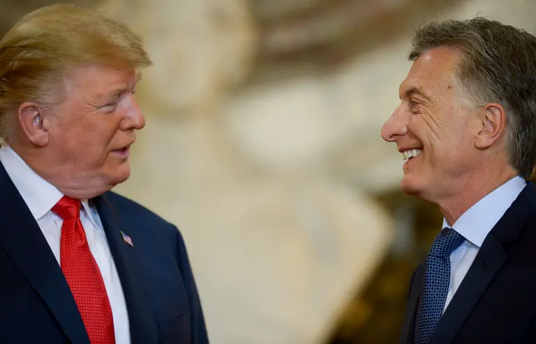 Macri a Trump: "Agradecemos el apoyo de EE.UU., sobre todo en este año, cuando pasamos momentos difíciles"