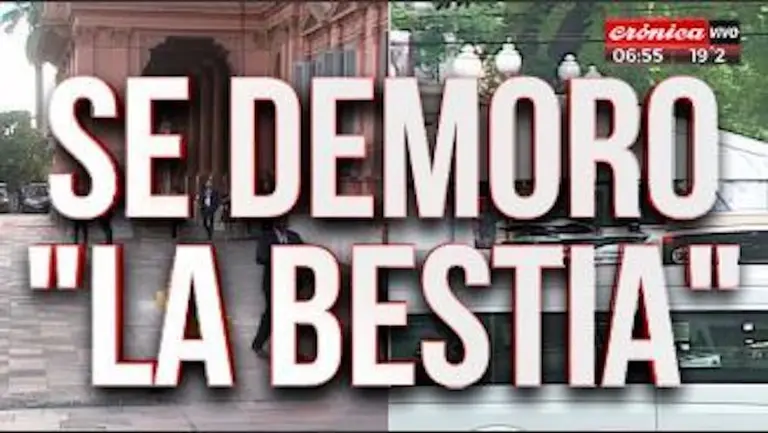 Crónica y su show de placas por la tardanza de Trump en el G20