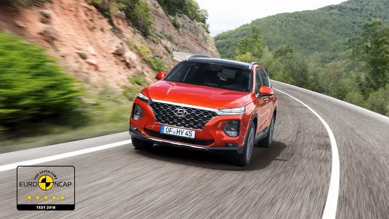 El nuevo Hyundai Santa Fe alcanzó las cinco estrellas de Euro NCAP y es el más seguro del segmento