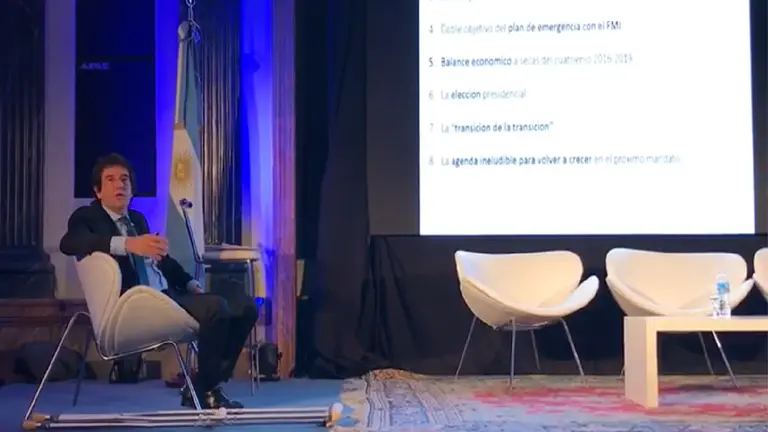 Video: Melconian reveló cómo ve la economía pero pidió que no lo filmen