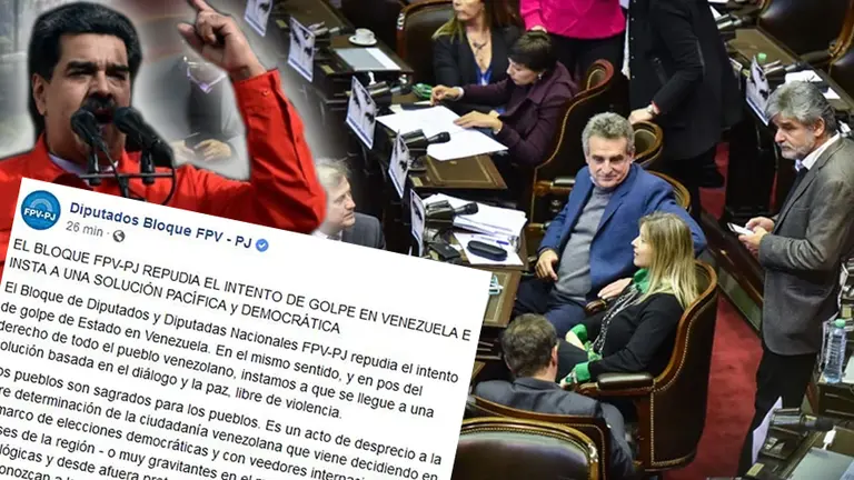 El kirchnerismo, firme con Maduro: denuncia que hay un intento de golpe de Estado en Venezuela