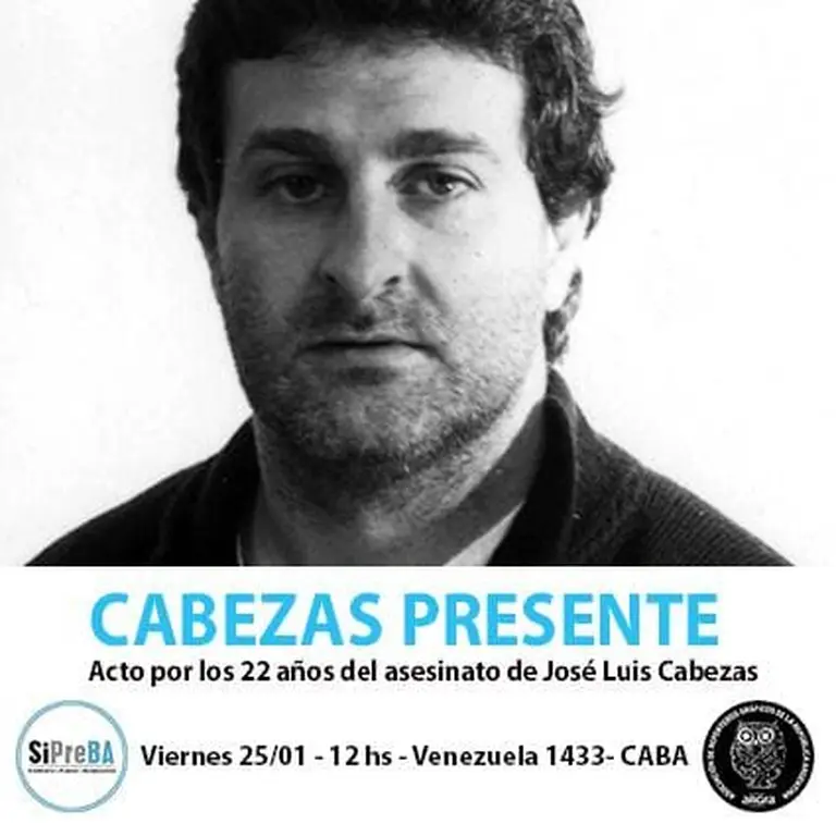 Hoy se cumplen 22 años del crimen de José Luis Cabezas