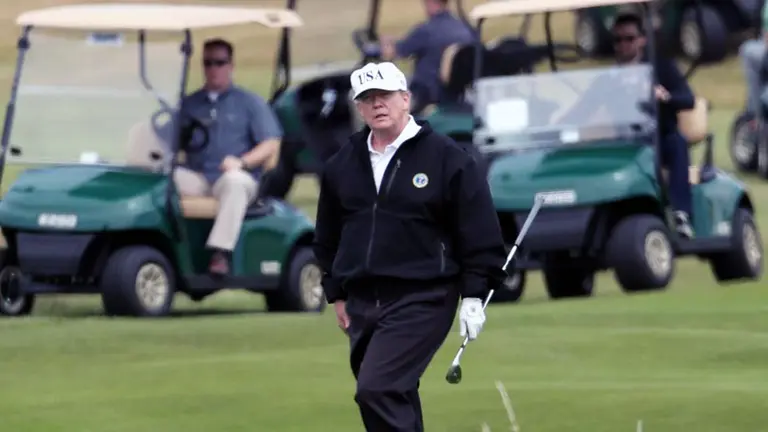Trump instala un simulador de golf de 50.000 dólares en la Casa Blanca