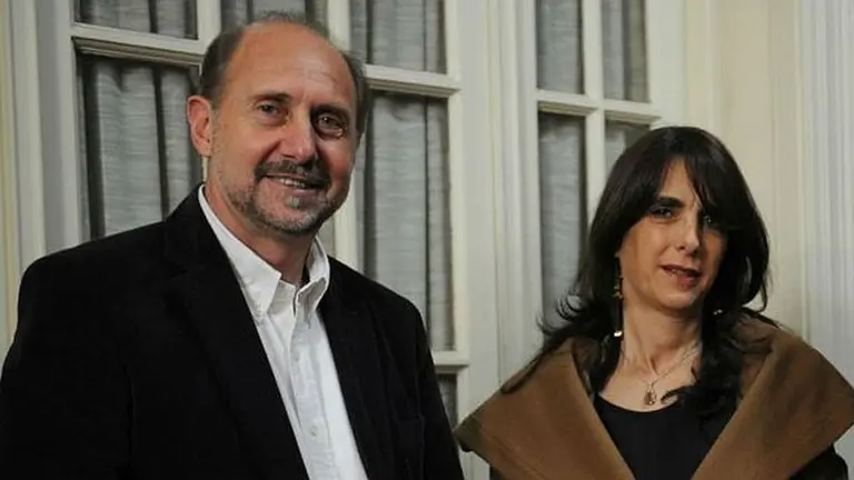 Omar Perotti y María Eugenia Bielsa.